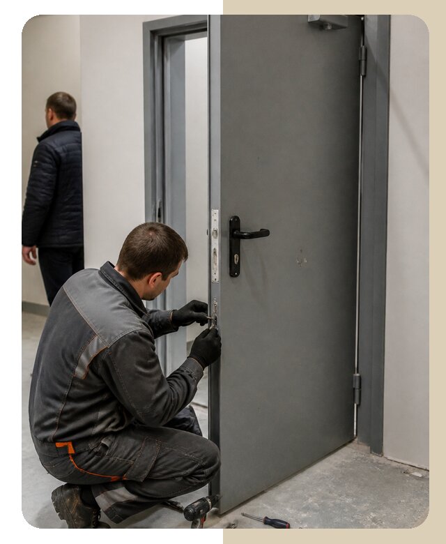 Ремонт противопожарной двери в Елабуге по цене 6583 р. | ДвериЛегко-Лбг